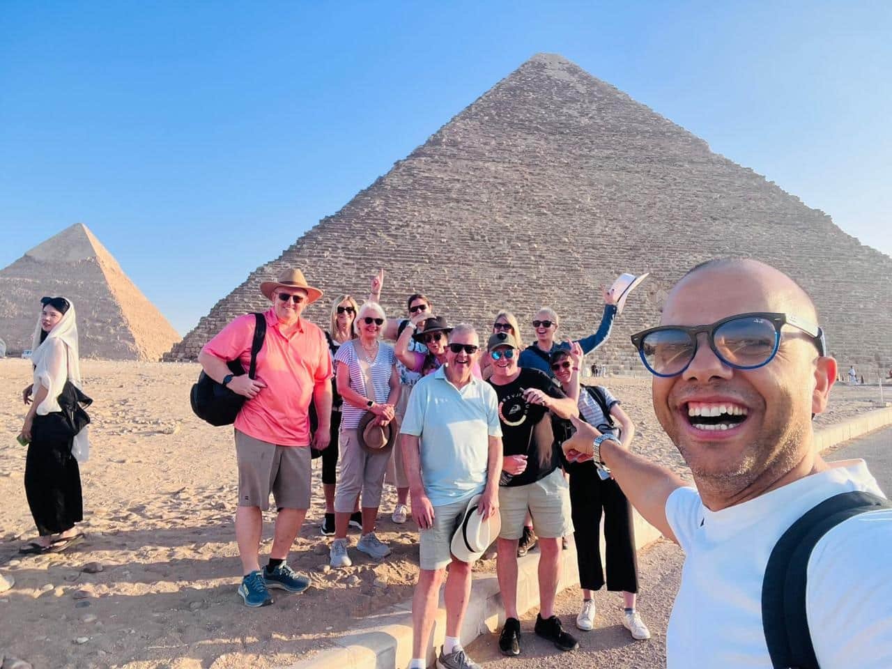 walking tour in the pyramids