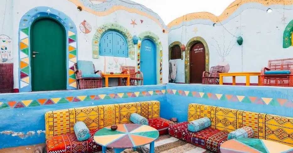 Colourful Nubian guesthouse in Aswan
