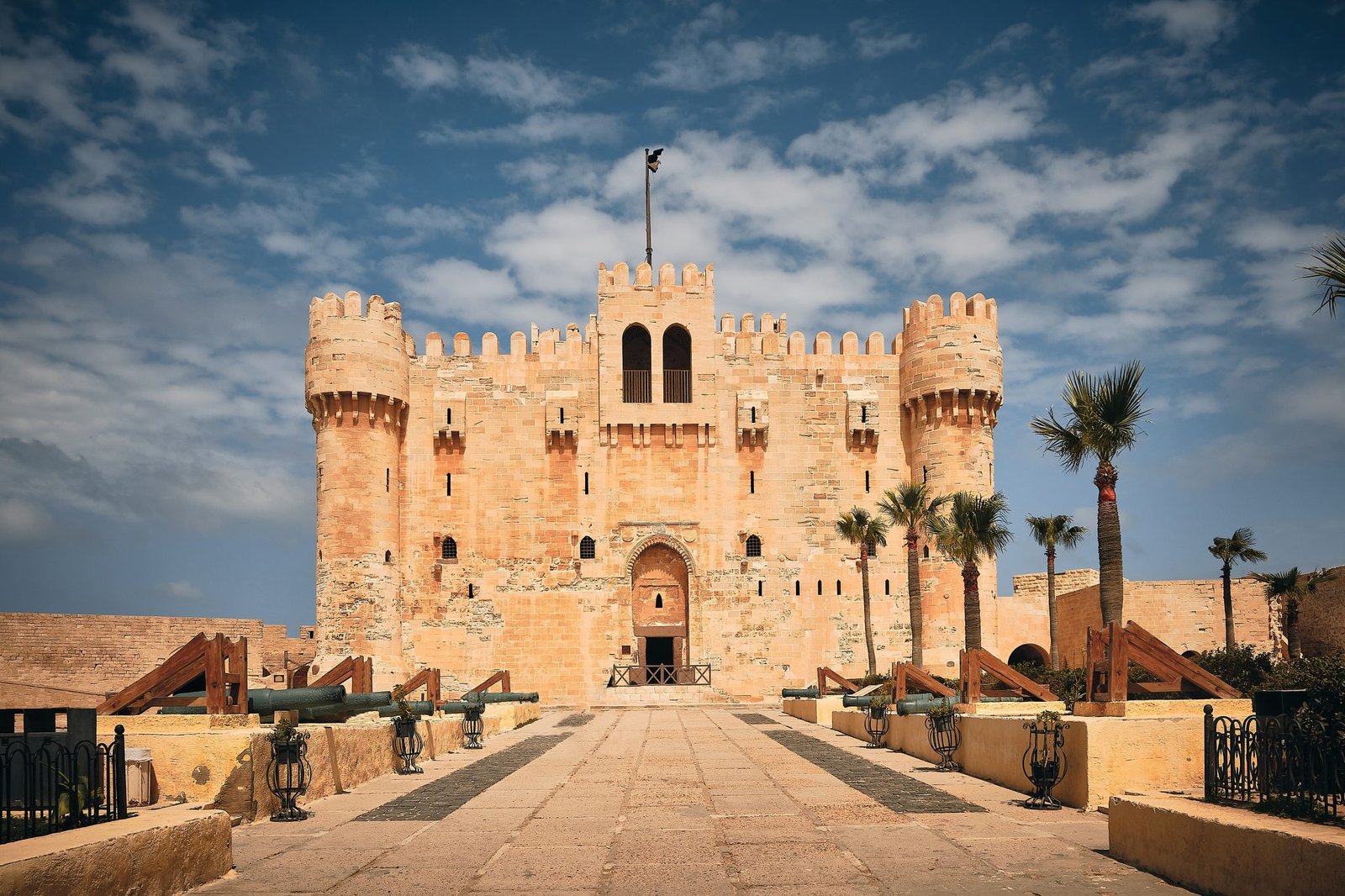 Frontyard,Of,Qaitbay,Fort.,Citadel,Of,Qaitbay,,Alexandria,,Egypt