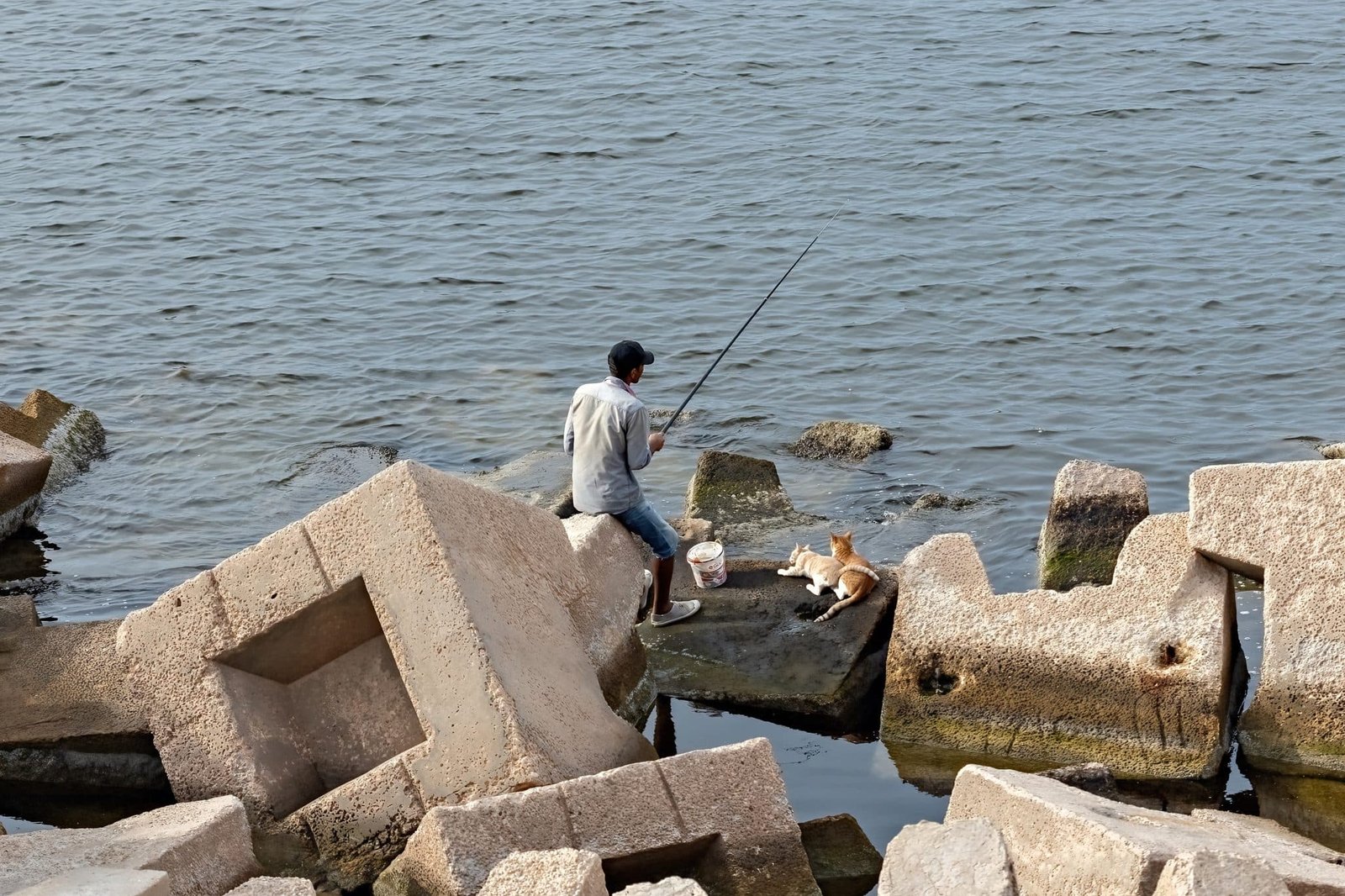 Alexandria,,Egypt,-,October,1,,2023:,Fishermen,On,The,Pier