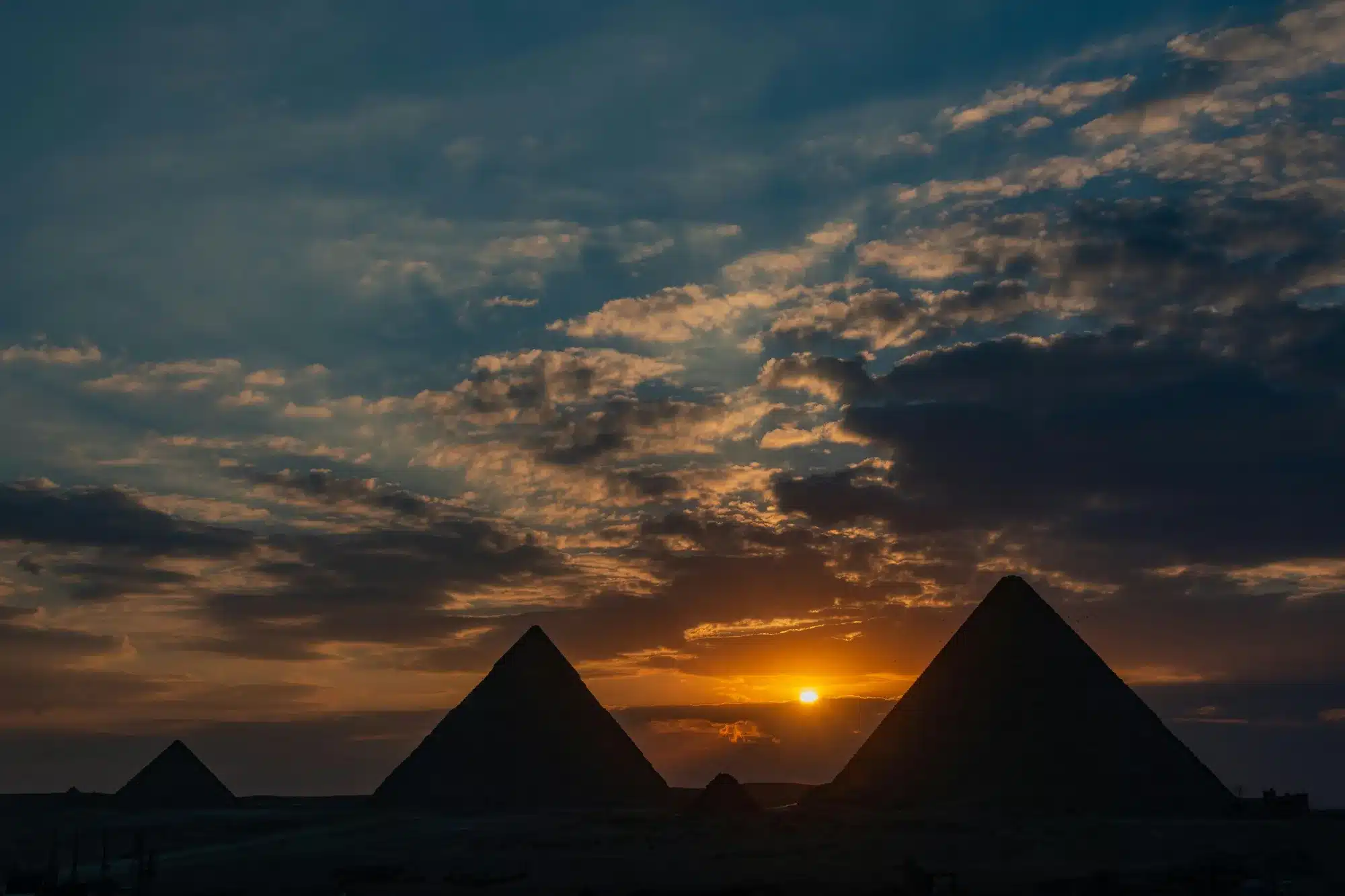 Giza Pyramids Golden hour