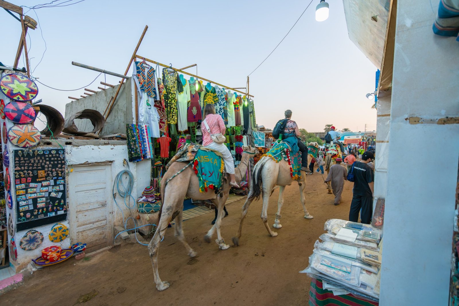 Aswan,Dam,,Egypt,-,January,15,,2025:,Tourists,Ride,Camels