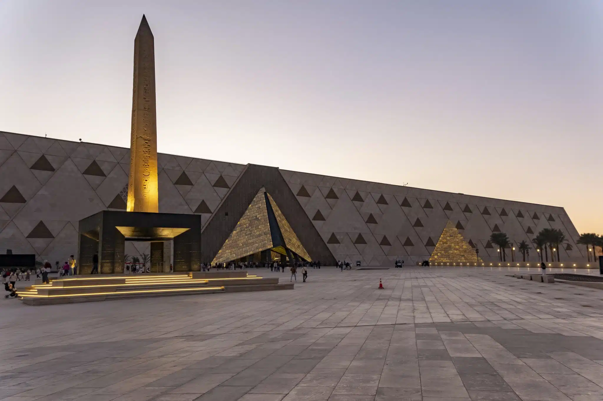 Grand,Egyptian,Museum,Near,The,Pyramids,And,The,Obelisk,At
